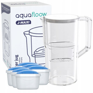 Dzbanek Do Filtrowania Wody Aquafloow 6x Wkład Mg