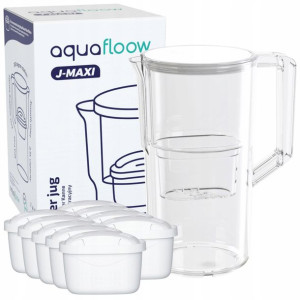 Dzbanek Do Filtrowania Wody Aquafloow + 10x Wkład