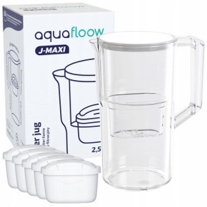 Dzbanek Filtrujący Wodę AQUAFLOOW J-MAXI 5x FILTR
