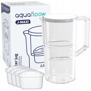 Dzbanek do Wody na Wkłady AQUAFLOOW MAXI 4x FILTR