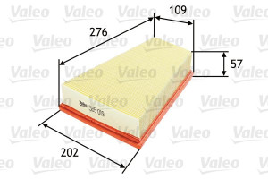 Filtr powietrza VALEO 585019 C27124