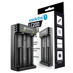 ŁADOWARKA EverActive LC-200 Li-ion 18650 na 2 bat.