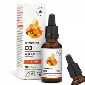 Witamina D3 Forte 10000 IU x 180 (w 5 kroplach)