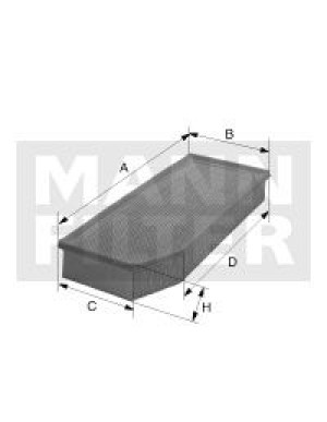 Filtr powietrza MANN-FILTER C28038