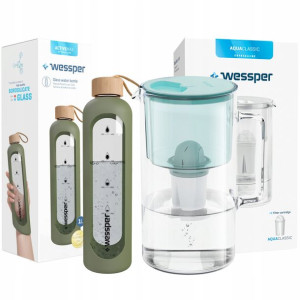 Dzbanek Wessper Aquaclassic Szklany Butelka 1l