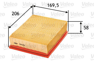 Filtr powietrza VALEO 585006 C2192