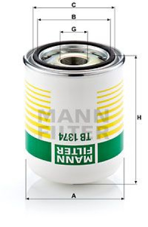 Filtr osuszacz powietrza MANN-FILTER TB1374X
