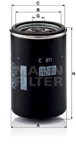 Filtr powietrza MANN-FILTER C811