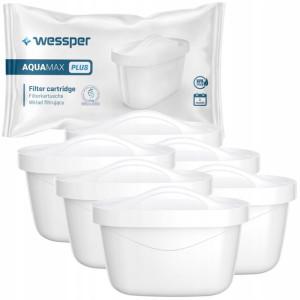6x FILTR WKŁAD WESSPER AQUAMAX do dzbanka na wodę