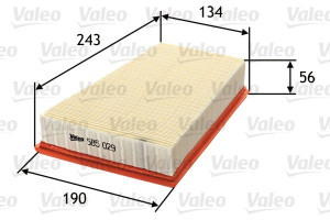 Filtr powietrza VALEO 585029 C2512