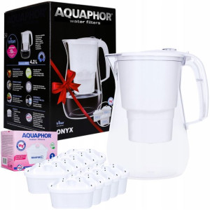 Dzbanek filtrujący Aquaphor Onyx + 10 wkładów Mg