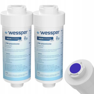 2x Filtr Do Prysznica Wessper Shower White