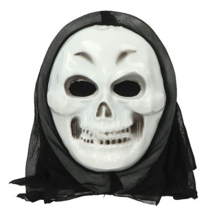 Maska Kościotrup Na Halloween Biała