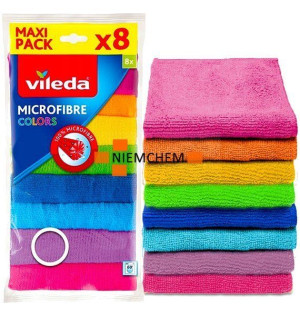 Vileda Mikrofibra Ściereczka Zestaw 8szt XXL