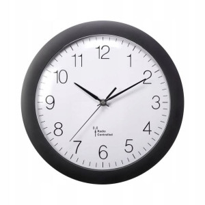 Zegar ścienny sterowany radiowo DCF77 automat 30cm