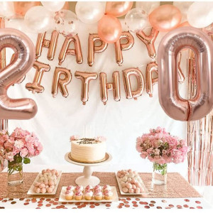 Balon Foliowy Cyfra 0 Rose Gold 40cm