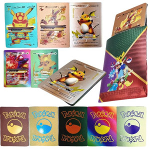 POKEMON Karty Kolekcjonerskie Kolorowe Rainbow 10 kart