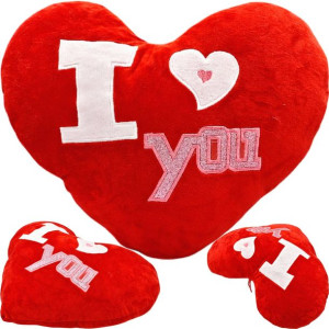 Duża maskotka - Poduszka pluszowa Serce I LOVE YOU