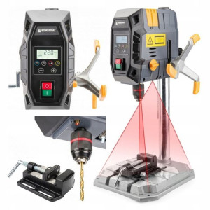 Wiertarka STOŁOWA 1000W imadło 2 biegi LASER