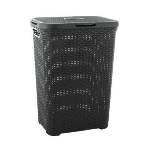 Kosz na bieliznę Curver Natural Style 40L ciemnySz
