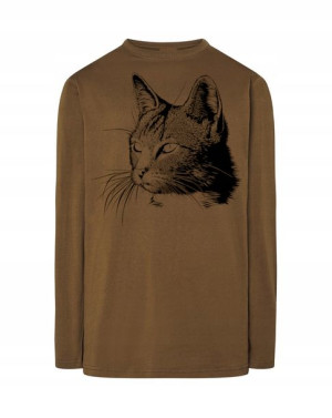 Longsleeve męski nadruk KOT KOTEK r.L