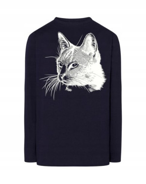 Longsleeve męski nadruk KOT KOTEK r.S