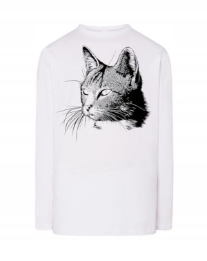 Longsleeve męski nadruk KOT KOTEK r.XL