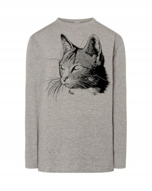Longsleeve męski nadruk KOT KOTEK r.XS