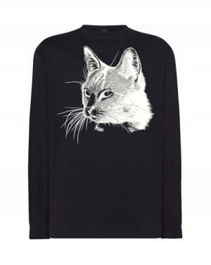 Longsleeve męski nadruk KOT KOTEK r.XXL