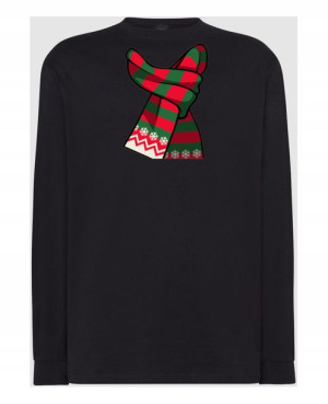 Longsleeve męski nadruk Krawat Święta R.XS