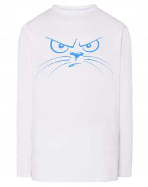 Longsleeve męski nadruk Kreskówkowy KOT r.3XL