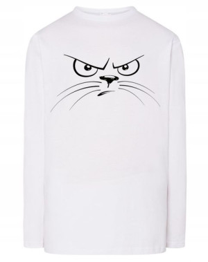 Longsleeve męski nadruk Kreskówkowy KOT r.4XL