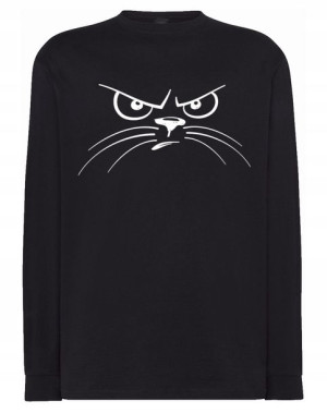 Longsleeve męski nadruk Kreskówkowy KOT r.M