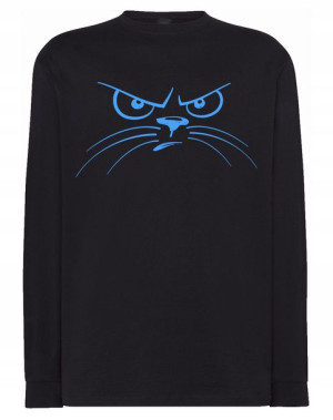Longsleeve męski nadruk Kreskówkowy KOT r.S