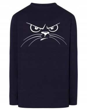 Longsleeve męski nadruk Kreskówkowy KOT r.XL