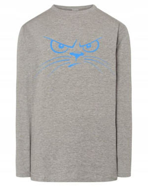 Longsleeve męski nadruk Kreskówkowy KOT r.XS