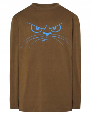 Longsleeve męski nadruk Kreskówkowy KOT r.XXL