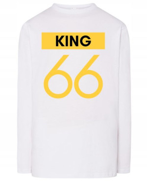 Longsleeve męski nadruk KRÓL KING 66 r.3XL