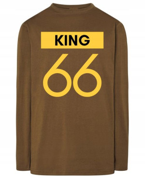 Longsleeve męski nadruk KRÓL KING 66 r.M