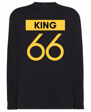 Longsleeve męski nadruk KRÓL KING 66 r.XXL