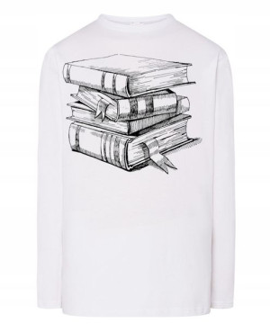 Longsleeve męski nadruk Książki Rozm.5XL