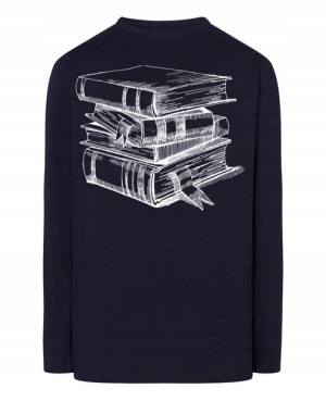 Longsleeve męski nadruk Książki Rozm.XXL