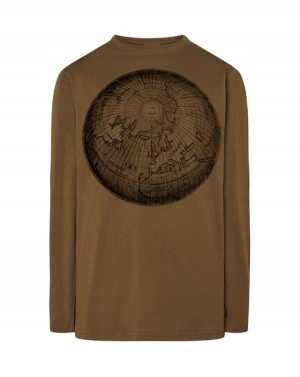 Longsleeve męski nadruk kula Ziemia r.3XL