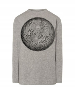 Longsleeve męski nadruk kula Ziemia r.4XL
