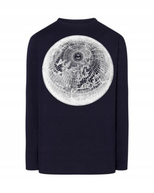 Longsleeve męski nadruk kula Ziemia r.5XL
