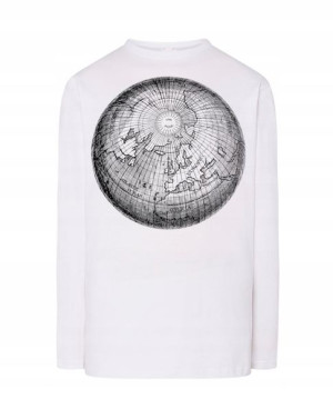 Longsleeve męski nadruk kula Ziemia r.XS