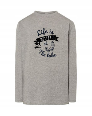 Longsleeve męski nadruk Life at LAKE r.L