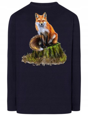 Longsleeve męski nadruk Lis Rozm.5XL