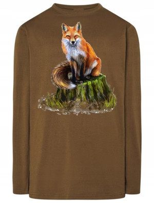 Longsleeve męski nadruk Lis Rozm.S