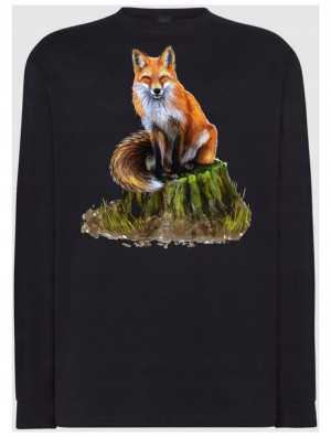 Longsleeve męski nadruk Lis Rozm.XL